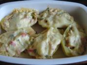 gefüllte und überbackene Kartoffeln - Rezept