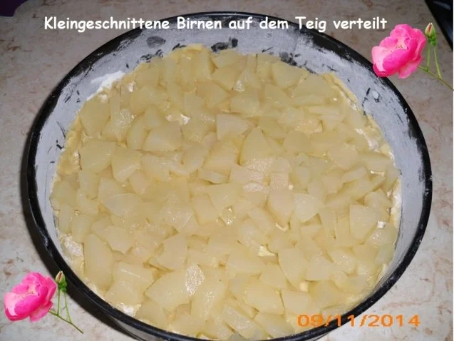 Birnenkuchen mit Schmand+Sahne (2. Variante) - Rezept - Bild Nr. 3