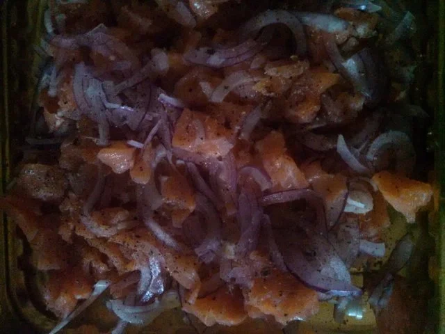 Rezept: Lachs Tatar von Räucherlachs Bild Nr. 2 Lachs Tatar von Räucherlachs - Rezept - Bild Nr. 2