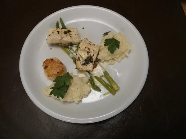 Steinbutt an Limetten-Risotto - Rezept