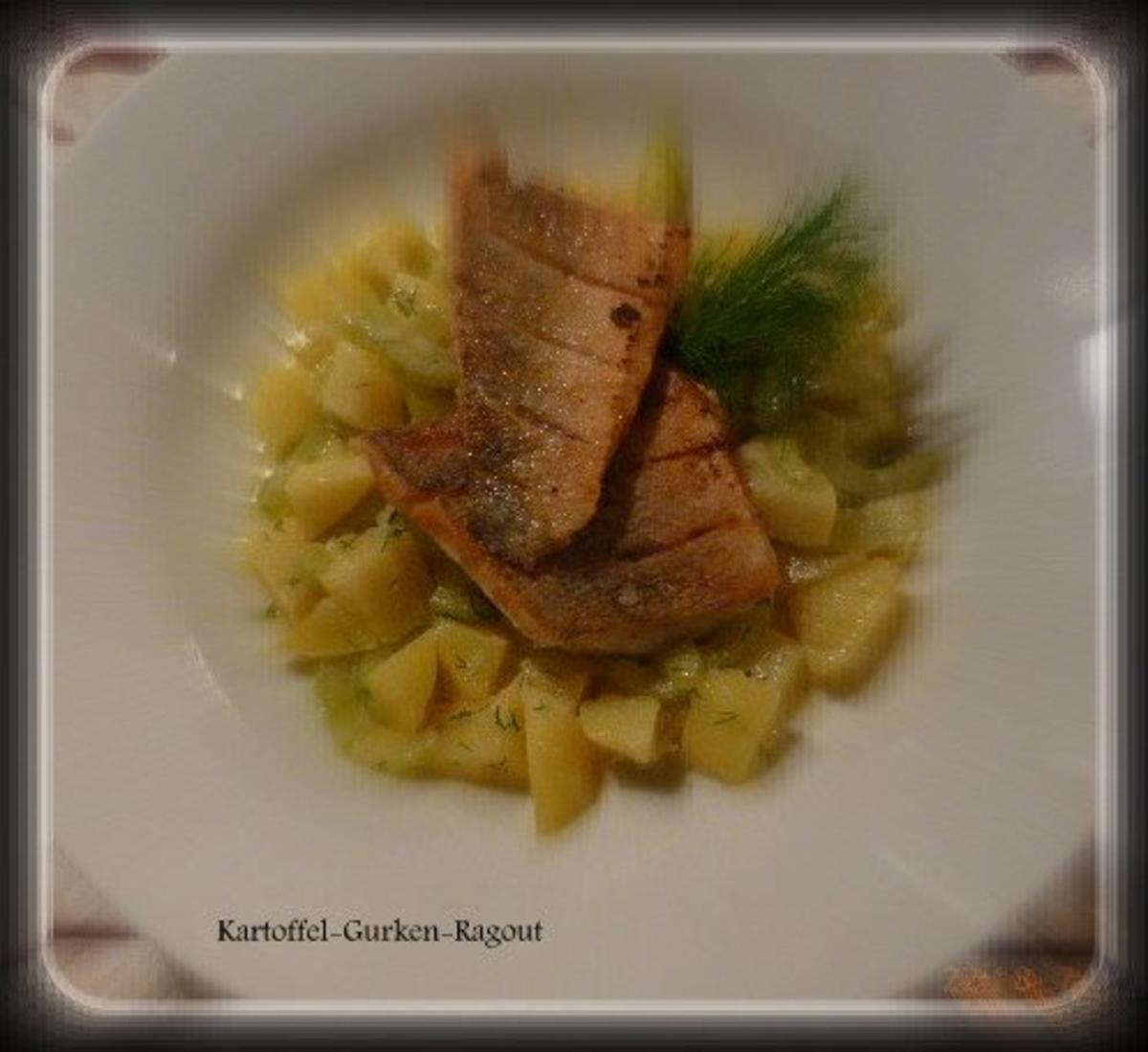 Gurken-Kartoffel-Ragout mit kross gebratenem Zanderfilet - Rezept - Bild Nr. 5