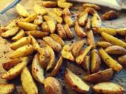 Beilage: Gomasio-Kartoffelspalten aus dem Ofen - Rezept