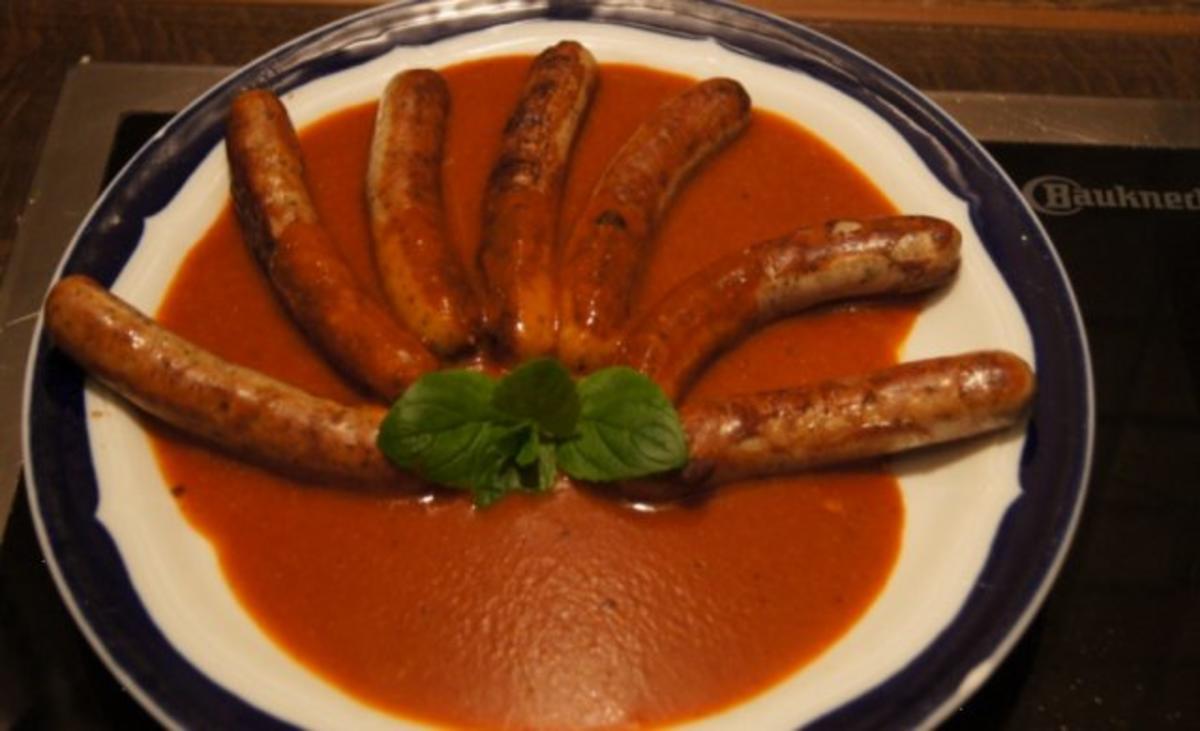 Bilder für Nürnberger Rostbratwürstchen als Currywurst - Rezept