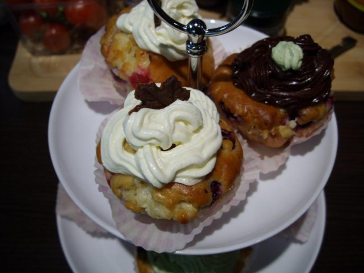 Kleine Kuchen: Heidelbeermuffins mit Topping - Rezept - Bild Nr. 2
