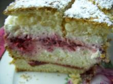 Quark-Joghurt-Torte mit Himbeeren - Rezept