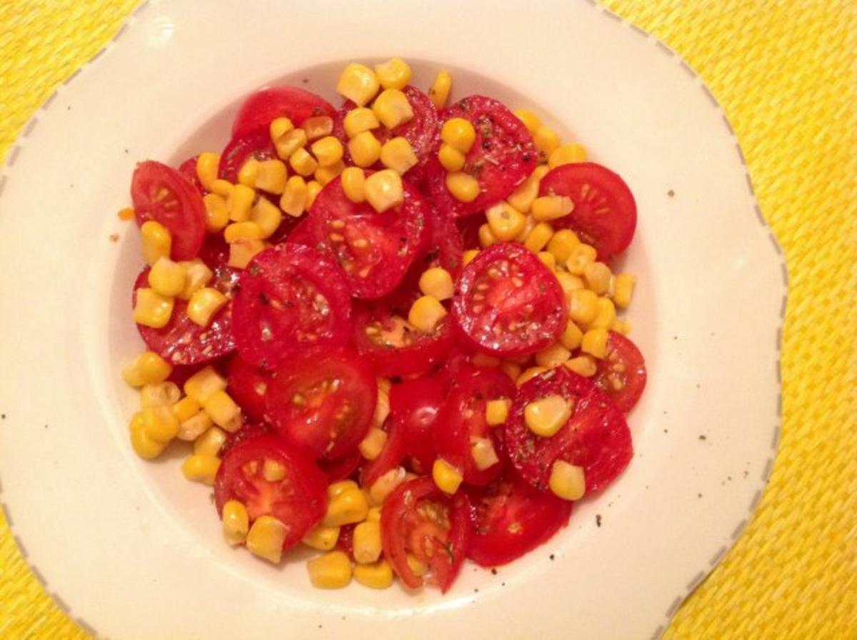 Tomaten-Mais-Salat mit Schwarzwurzeln und Brie - Rezept - Bild Nr. 9