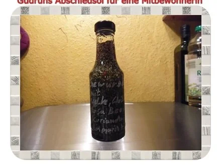 Rezept: Öl: Abschiedsöl für eine Mitbewohnerin Öl: Abschiedsöl für eine Mitbewohnerin - Rezept