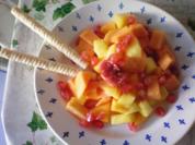 Obstsalat gelb-orange - Rezept