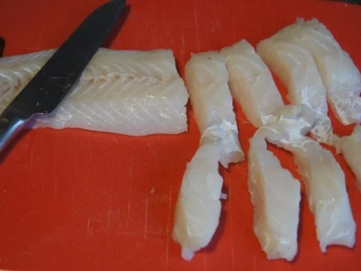 Rezept: Fischfilet im Bierteig, Spaghettikartoffelkröstie und Brokkoliröschen Bild Nr. 3 Fischfilet im Bierteig, Spaghettikartoffelkröstie und Brokkoliröschen - Rezept - Bild Nr. 3