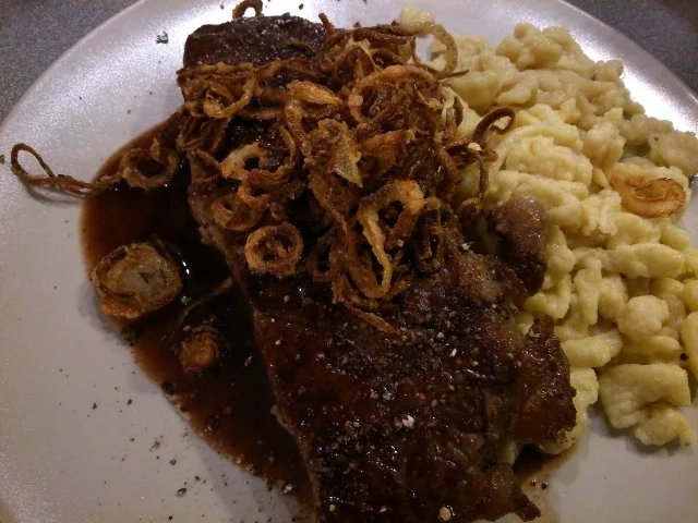 Rezept: Zwiebelrostbraten (Bestimmt hier das xte Rezept!) :-D Bild Nr. 2 Zwiebelrostbraten (Bestimmt hier das xte Rezept!) :-D - Rezept - Bild Nr. 2