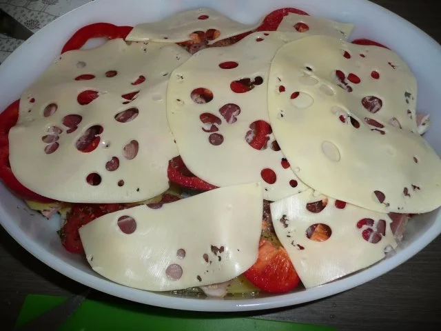 Rezept: # Zigeuner - Kartoffel - Lyoner - Gratin # Bild Nr. 7 # Zigeuner - Kartoffel - Lyoner - Gratin # - Rezept - Bild Nr. 7