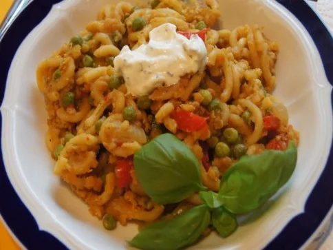 Linsencurry-Pasta à la Papa - Rezept