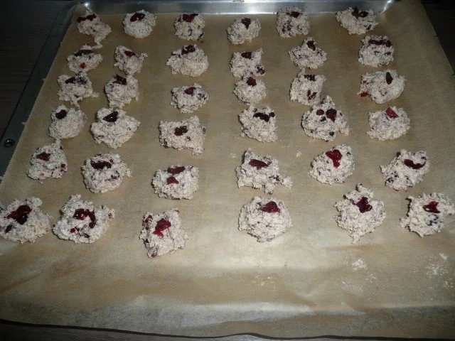 Weihnachtsgebäck : Cranberrie - Makronen - Rezept - Bild Nr. 4