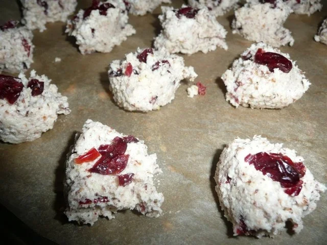 Weihnachtsgebäck : Cranberrie - Makronen - Rezept - Bild Nr. 5