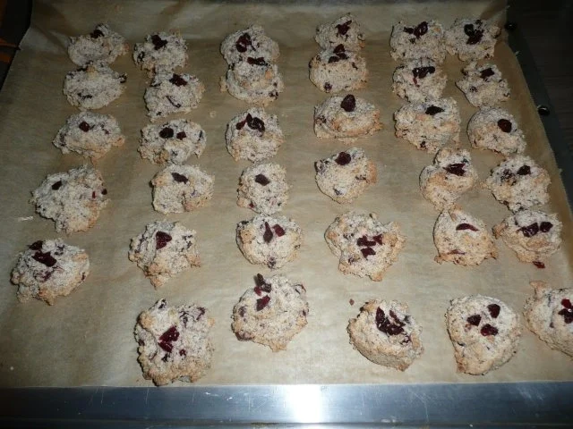 Weihnachtsgebäck : Cranberrie - Makronen - Rezept