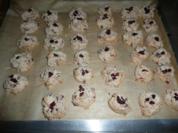 Weihnachtsgebäck : Cranberrie - Makronen - Rezept