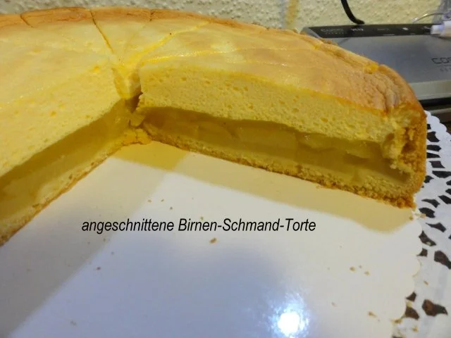 Mürbeteig:   BIRNEN - SCHMAND - TORTE - Rezept - Bild Nr. 2