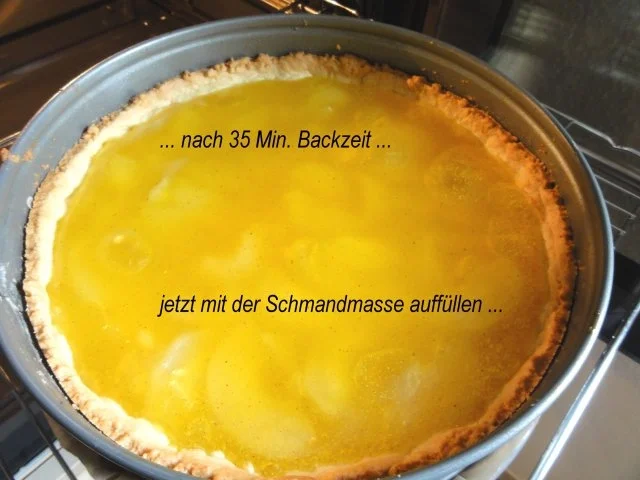 Mürbeteig:   BIRNEN - SCHMAND - TORTE - Rezept - Bild Nr. 7