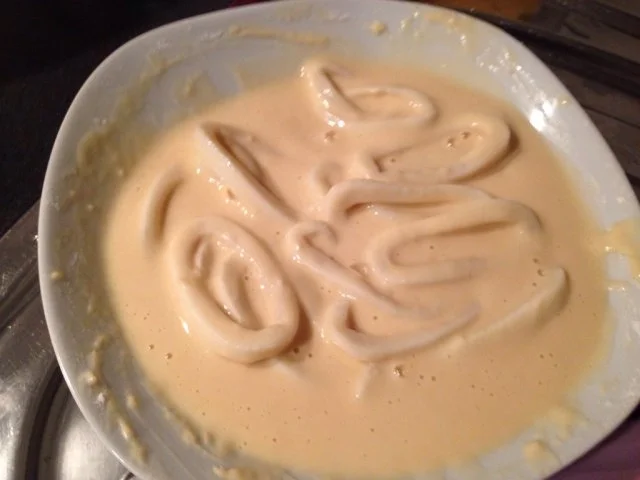 Calamaris in Bierteig frittiert mit Knoblauchmayonnaise - Rezept - Bild Nr. 4