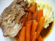 Kotelett mit karamilisierten Möhren - Rezept