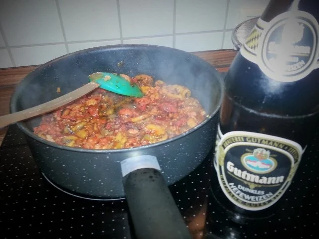 Pasta mit Chorizo Biersauce - Rezept - Bild Nr. 4