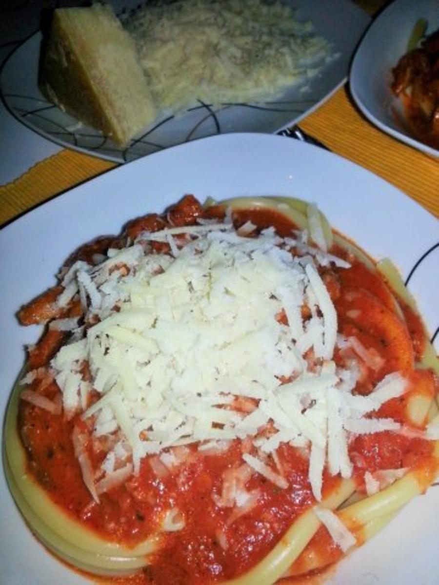 Pasta mit Chorizo Biersauce - Rezept - Bild Nr. 7