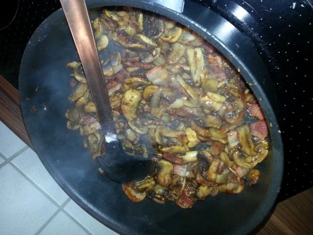 Spaghetti in Champignonrahmsauce - Rezept - Bild Nr. 6