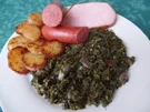 Grünkohl mit Kasseler,Kochwurst und Bratkartoffeln - Rezept