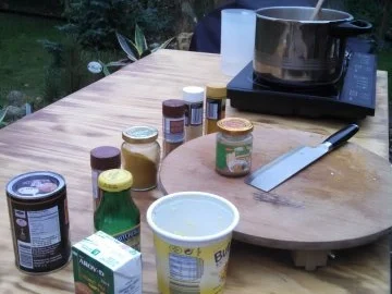 Thai Kürbis Kokosnuss Curry creme suppe ... - Rezept - Bild Nr. 7