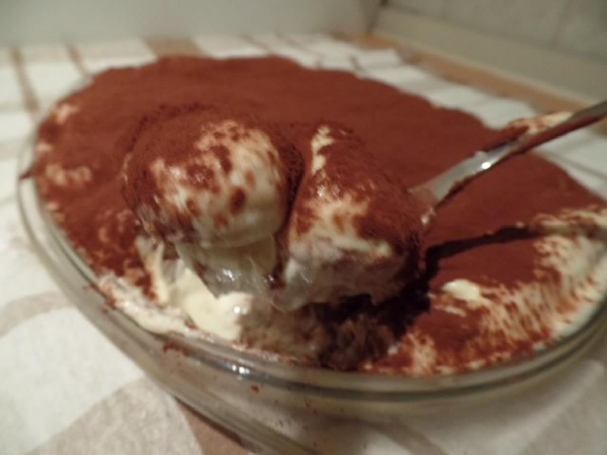 Bilder für Tiramisu Ohne Amaretto mit entkoffeiniertem Kaffee ,also auch für Kinder ... - Rezept