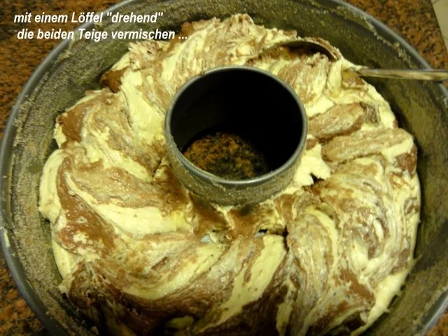 Rezept: Rührteig: feiner MARMOR - KRANZKUCHEN Bild Nr. 6 Rührteig: feiner MARMOR - KRANZKUCHEN - Rezept - Bild Nr. 6