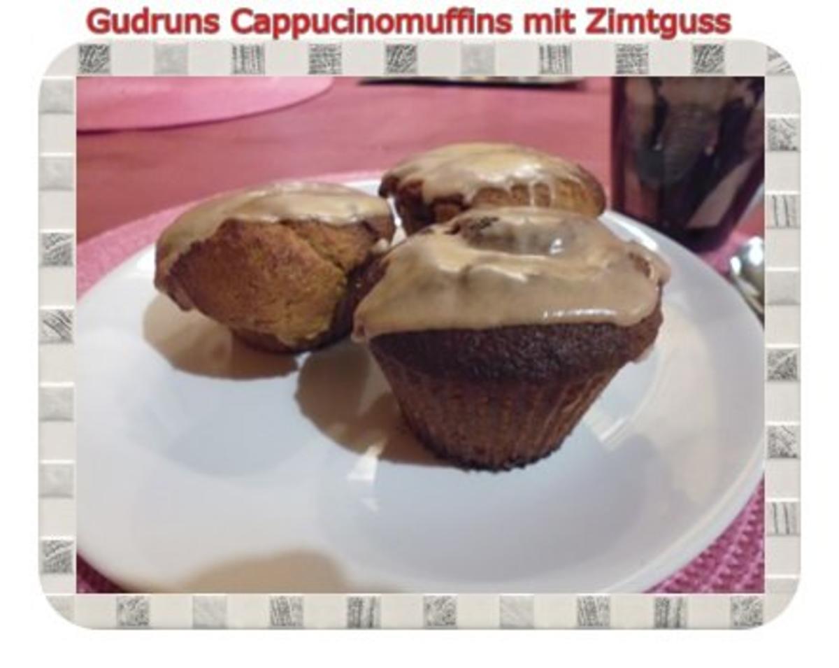 Bilder für Muffins: Cappuccino-Marzipanmuffins mit Zimtguss - Rezept