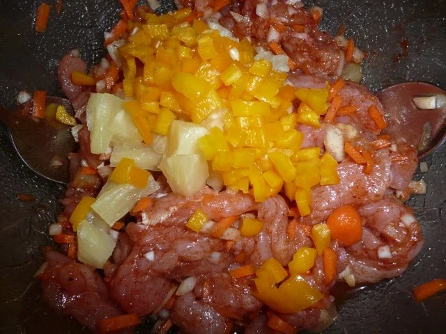 Chinesisch : Süß -  Sauer mit Reis. - Rezept - Bild Nr. 2