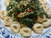 Tortellini mit cremig scharfem Grünkohl - Rezept