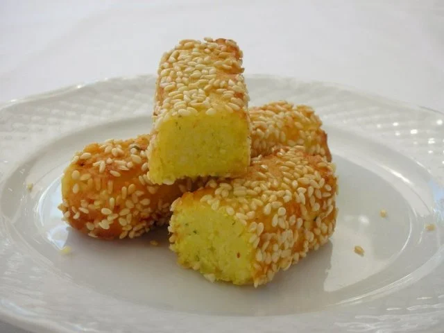 Couscous-Stäbchen zu gebratenem Zanderfilet an Limettensauce - Rezept - Bild Nr. 3