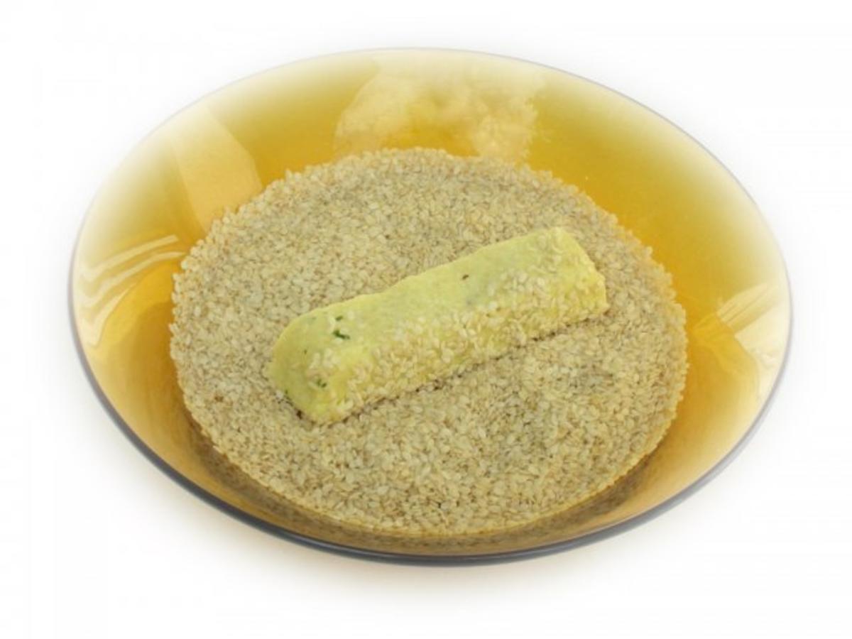 Couscous-Stäbchen zu gebratenem Zanderfilet an Limettensauce - Rezept - Bild Nr. 7