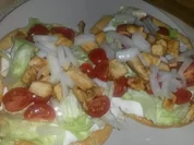 Low Carb Pita mit Hähnchen, Tzaziki & Salat - Rezept