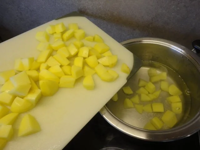 Kartoffel Suppe mit Gemüse Topping - Rezept - Bild Nr. 4