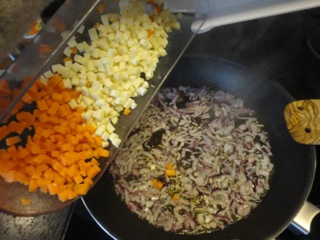 Kartoffel Suppe mit Gemüse Topping - Rezept - Bild Nr. 9