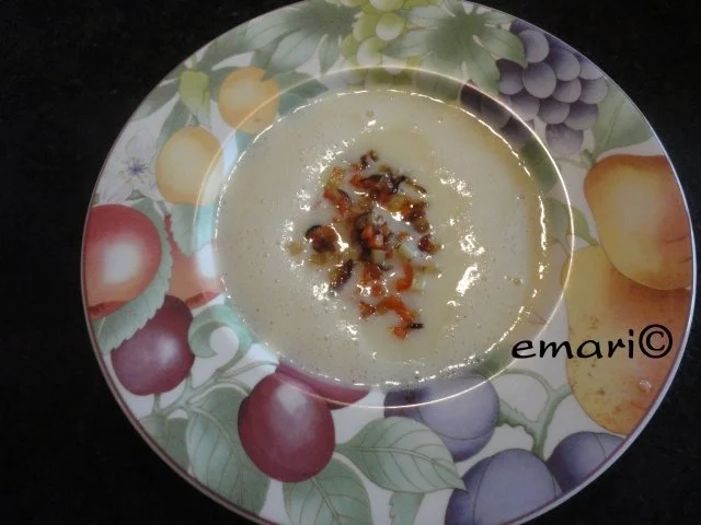 Kartoffel Suppe mit Gemüse Topping - Rezept