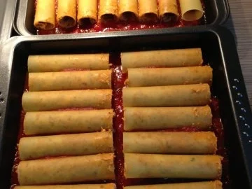 Cannelloni mit Hackfleisch-Parmesan-Füllung - Rezept