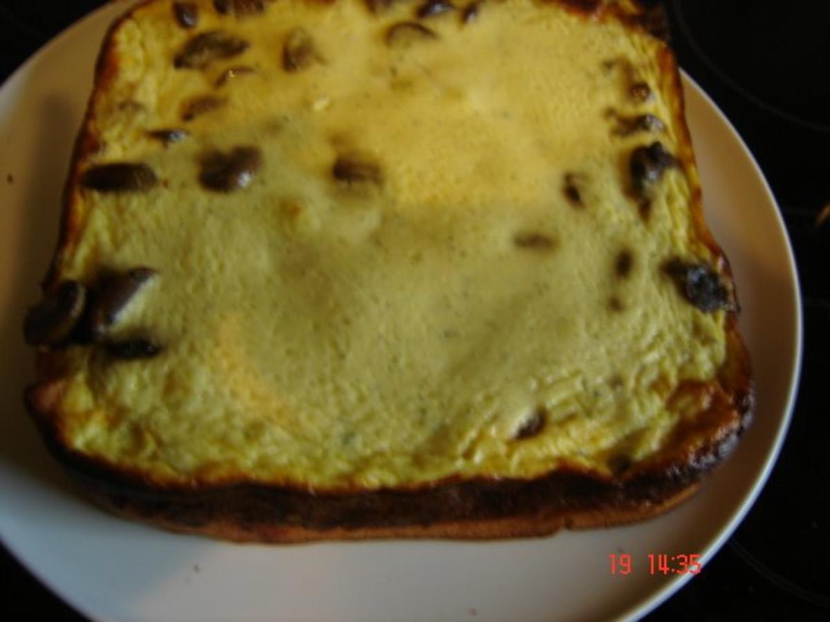 Bilder für Champignon-Tarte mit Pizzateig - Rezept