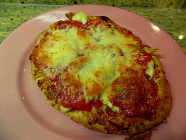 Rezept: Indische Naan-Pizza Bild Nr. 2 Indische Naan-Pizza - Rezept - Bild Nr. 2