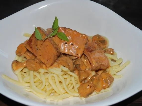 Rezept: Jägerspätzle mit Leberkäse Bild Nr. 2 Jägerspätzle mit Leberkäse - Rezept - Bild Nr. 2