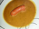 Kartoffelsuppe mit Käsekrainer - Rezept
