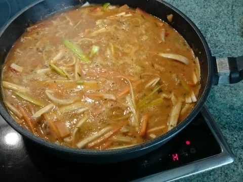 filet mit gemüsestreifen und fruchtiger soße - Rezept - Bild Nr. 4