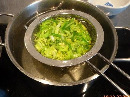 Vanille-Risotto mit Porree und Blutwurst - Rezept - Bild Nr. 2