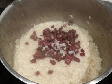 Vanille-Risotto mit Porree und Blutwurst - Rezept - Bild Nr. 5