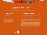 Kürbis mit Feta und Uhudler - Rezept