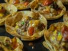 Bunte Hackmuffins - Rezept